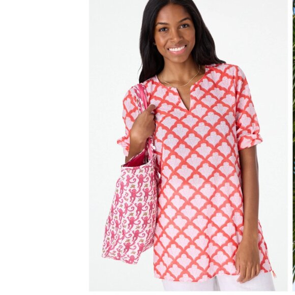 Roller Rabbit Classic Jemina Kurta Tunic Top Size XS - Picture 1 of 11